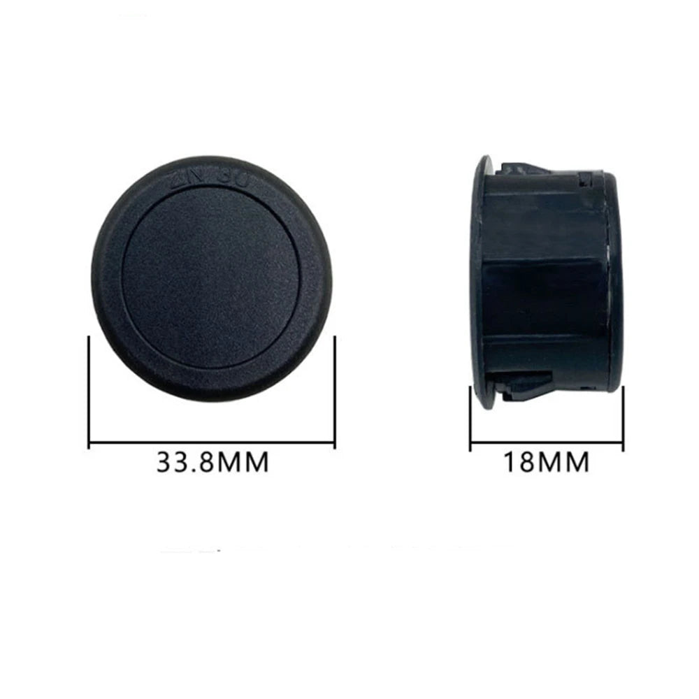 DC 4-100V LED Digital Display Circular Two-wire Voltmeter DC Digital Voltmeter Head Display Reverse Connection Protection Leedoar