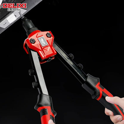 DELIXI ELECTRIC Rivet Gun，Manual Professional Pull Gun High Lever More labor-saving，TighteningandRiveting of Metal SheetandPipe Leedoar