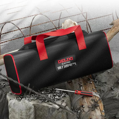 DELIXI ELECTRIC Tool Bag Oxford Cloth Portable Storage Bag, Professional Electrician and Carpenter Repair, Home Storage, HandBag Leedoar