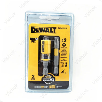 DEWALT DWA2PH2SL MAXFIT Screwdriver Bits 2'' PH2 Impact Driver Phillips Bit Set Pivoting Magnetic Sucker Dewalt Tool Accessories Leedoar