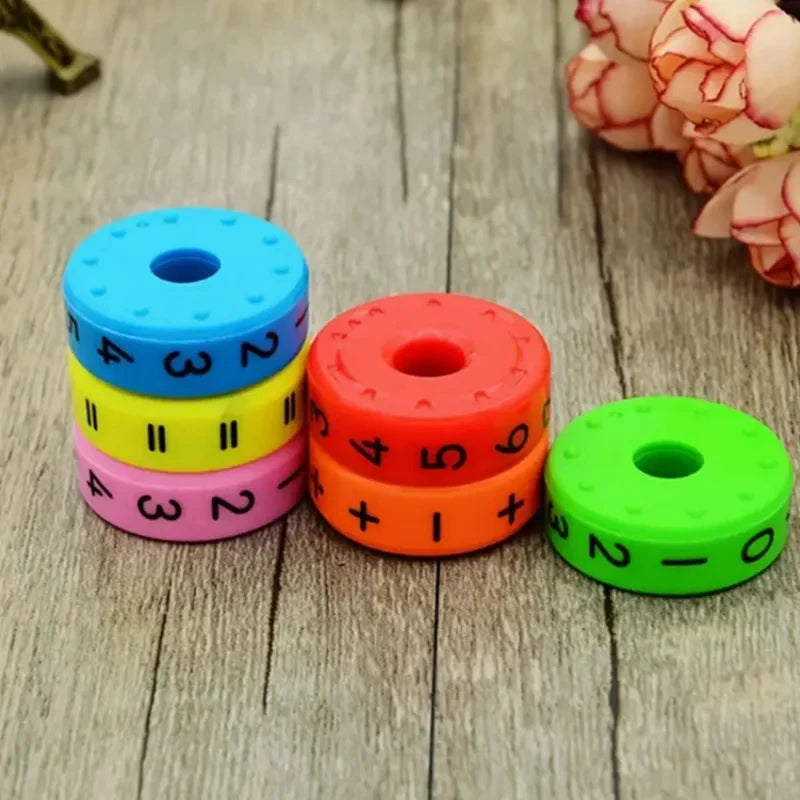 DIY Math Blocks: Perfect Birthday Gift for Boys & Girls - Preschool Learning Counting & Math Skills Tools! Leedoar