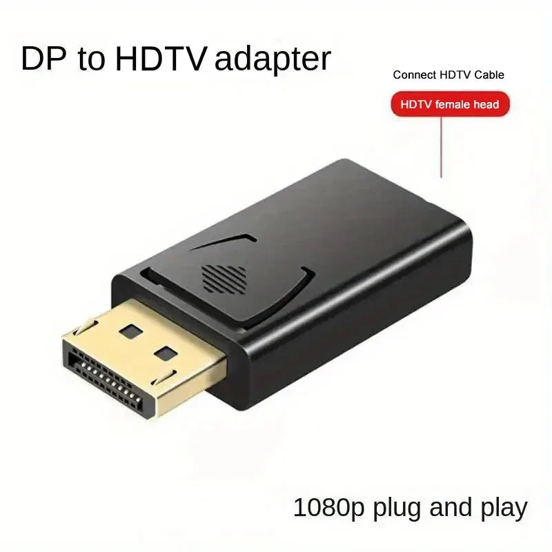 DP To HDTV 4K Connector DisplayPort DP Male to HDMI Female Adapter Converter Video Audio Plug Switch For Computer TV Laptop Leedoar