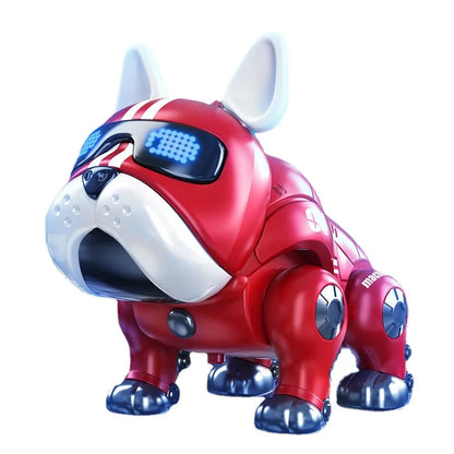 Dance Music Bulldog Robot Intelligent Interactive Dog With Light Toys For Children Kids Early Education Baby Toy Boys Girl Leedoar