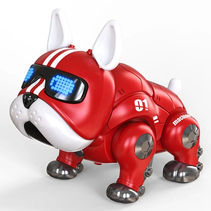 Dance Music Bulldog Robot Intelligent Interactive Dog With Light Toys For Children Kids Early Education Baby Toy Boys Girl Leedoar