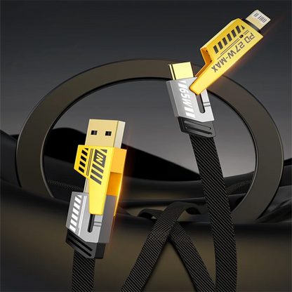 Data Cable Four in One Super Fast Charging PD27W Charging Dual Type-c65W Fast Charging Cable Multifunctional Leedoar