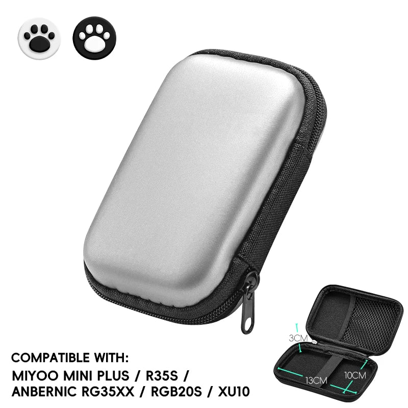 Data Frog Protable Bag for RG35XX Plus Case for ANBERNIC RG35XX Cover Case for R35S RGB20S Accessories for Miyoo mini Plus