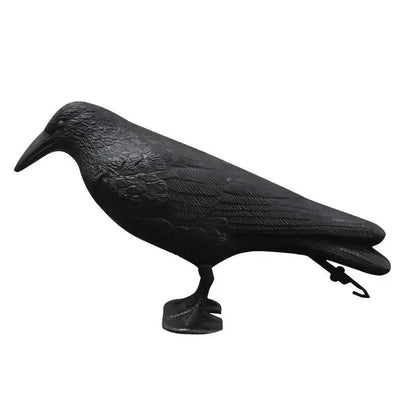 Decoracion Jardin ExteriorSimulation Black Crow Raven Bird Repellent Pest Control Pigeon Repellent Garden Decoration Outdoor Leedoar