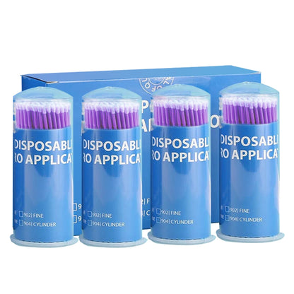 Denspay 100 piezas/botella de microcepillos dentales desechables, aplicadores, cepillos de dientes, materiales para dentistas orales, herramientas de microcepillos dentales 