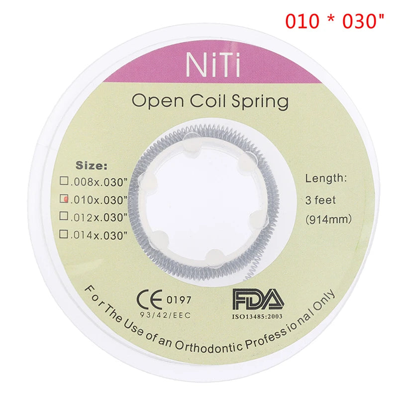 Dental Ortodôntico Niti Open Coil Springs Comprimento 914mm 3 pés Ferramentas de Odontologia 