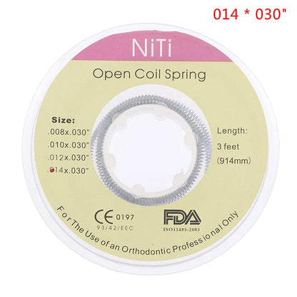 Dental Ortodôntico Niti Open Coil Springs Comprimento 914mm 3 pés Ferramentas de Odontologia 