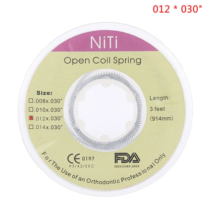 Dental Ortodôntico Niti Open Coil Springs Comprimento 914mm 3 pés Ferramentas de Odontologia 