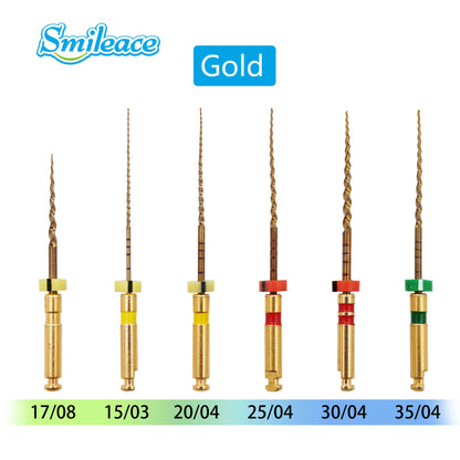 Limas de canal radicular dentárias Agulhas cônicas Limas endodônticas 25mm Níquel Titânio Material universal para canal radicular Instrumento odontológico 