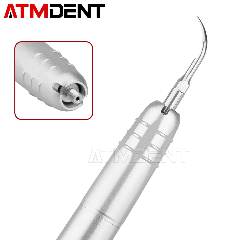 Dental Ultrasonic Air Scaler with 3 Tips Tooth Calculus Remover Cleaning Tool Handpiece Whiten Tooth Cleaner Dentist Lab Leedoar