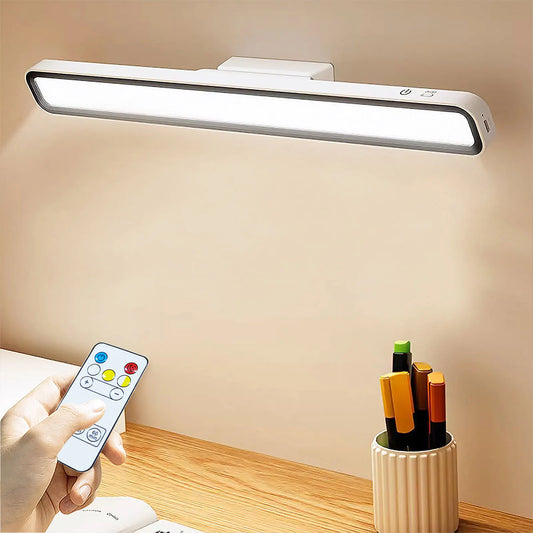 Luminária de mesa LED USB recarregável, luz de escurecimento contínuo, luminária de mesa suspensa magnética para quarto, lâmpada noturna, luminárias de mesa de leitura