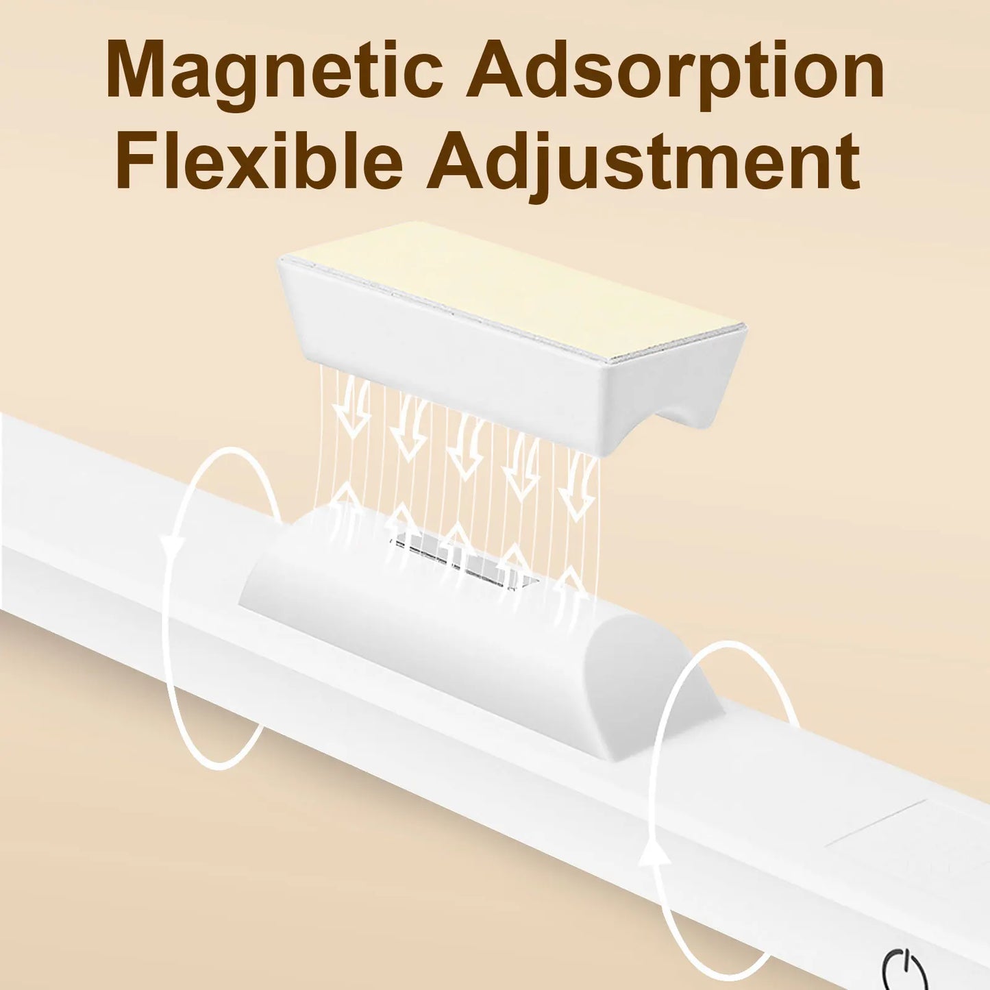 Desk Lamp LED USB Rechargeable Light Stepless Dimming Table Lamp Hanging Magnetic Bedroom Night Lamp Reading Table Lamps Leedoar