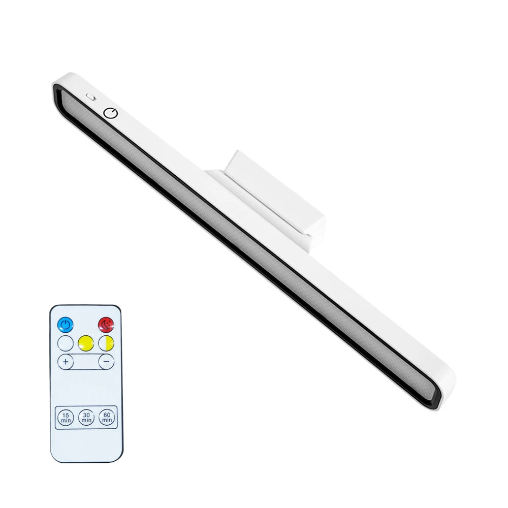 Desk Lamp LED USB Rechargeable Light Stepless Dimming Table Lamp Hanging Magnetic Bedroom Night Lamp Reading Table Lamps Leedoar