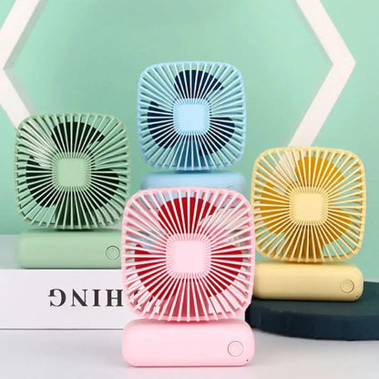 Desktop Desktop Small Fan Mini Handheld Usb Three Speed Cool Air Car Home Office Portable Quiet Outdoor Simple Portable Summer Leedoar