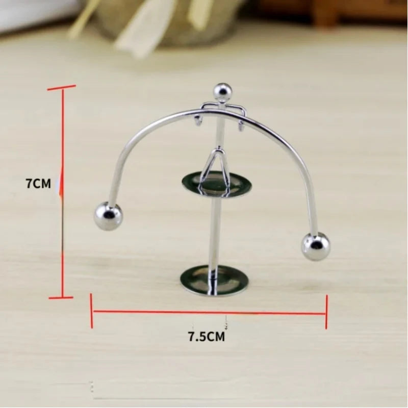 Desktop decoration Early Fun Development Educational Desk Toy Gift Newtons Cradle Steel Balance Ball Physics Science Pendulum Leedoar