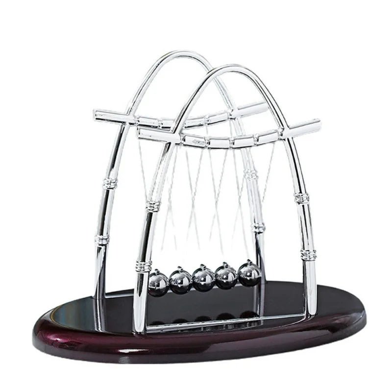 Desktop decoration Early Fun Development Educational Desk Toy Gift Newtons Cradle Steel Balance Ball Physics Science Pendulum Leedoar