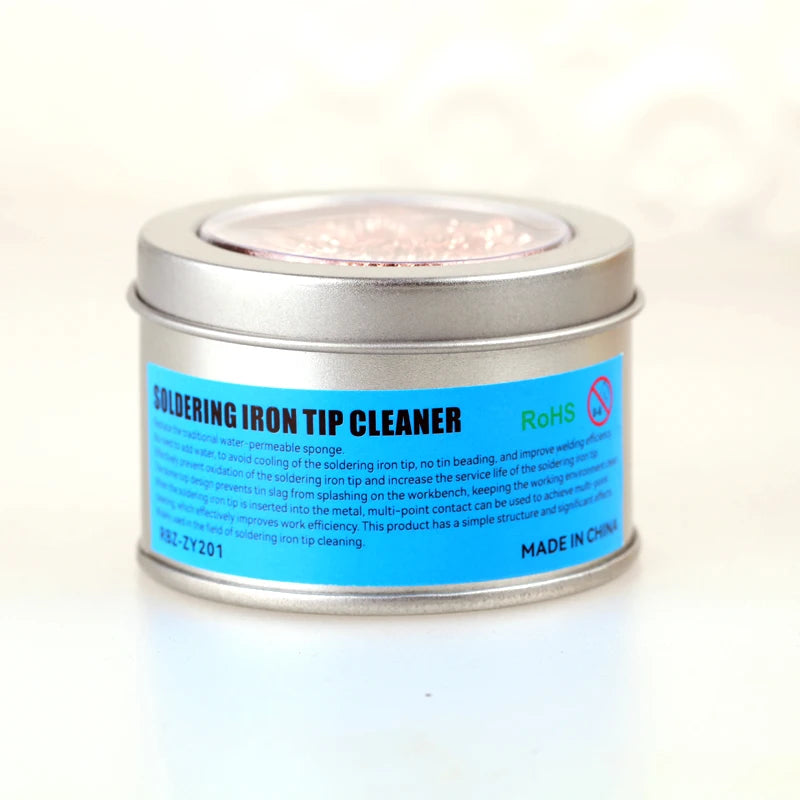 Desoldering Cleaning Ball Soldering Iron Mesh Filter Cleaning Nozzle Tip Copper Wire Cleaner Ball Metal Dross Box Clean Ball Leedoar