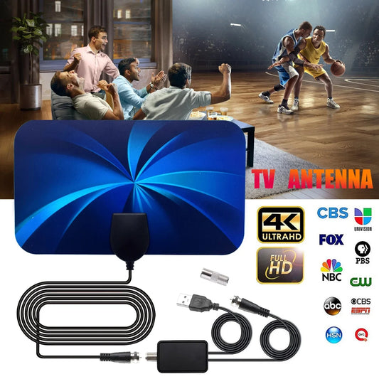 Antena interna de TV digital Ground Wave Mini Hdtv Antena Hdtvt2 Antena para carro Antena RV Viagem Smart TV 