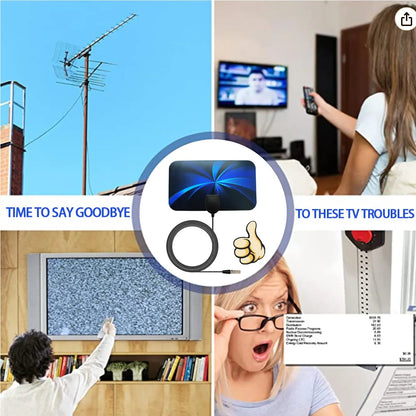 Digital TV Indoor Antenna Ground Wave Mini Hdtv Antenna Hdtvt2 Antenna For Car Antenna RV Travel Smart TV Leedoar