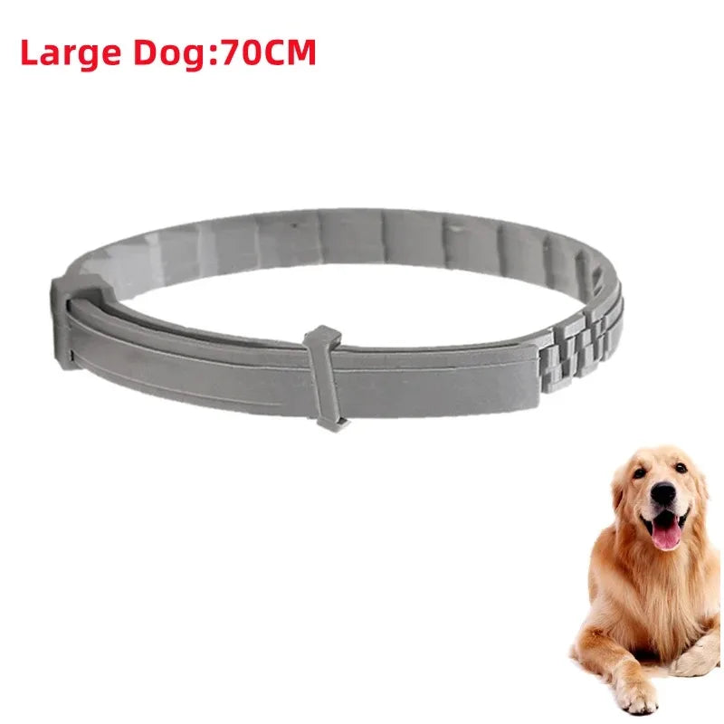 Dog Anti Flea And Ticks Cats Collar Pet 8Month Protection Retractable Pet Collars For Puppy Cat Large Dogs Accessories Leedoar