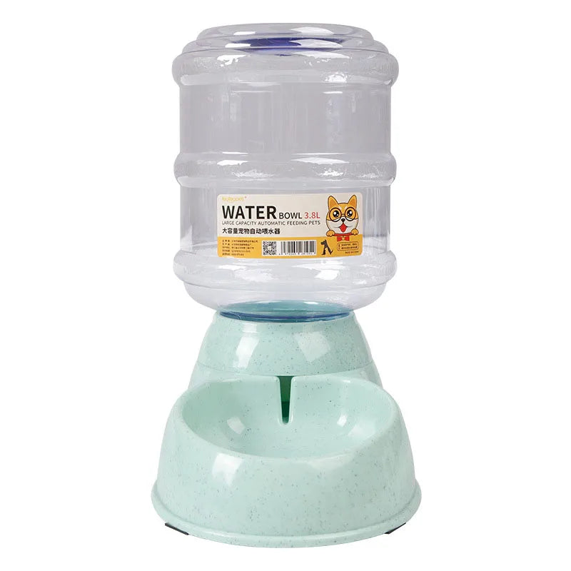 Dog Automatic Feeders Plastic Water Bottle Cat Bowl Feeding and Drinking Dog Water Dispenser Pet Feeding Bowl Pet Supplies Leedoar