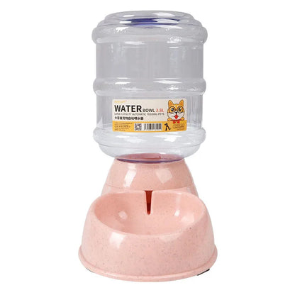 Dog Automatic Feeders Plastic Water Bottle Cat Bowl Feeding and Drinking Dog Water Dispenser Pet Feeding Bowl Pet Supplies Leedoar