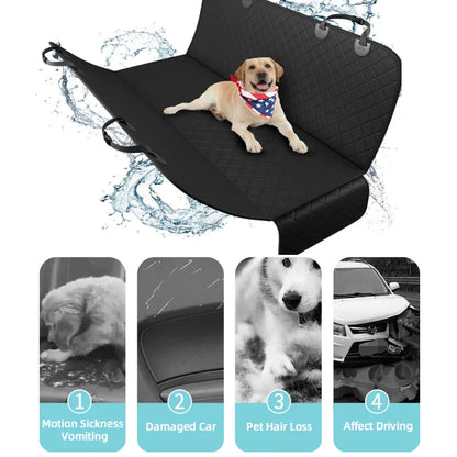 Dog Car Seat Cover Waterproof Pet Travel Dog Carrier Hammock Car Rear Back Seat Protector Mat Safety Carrier For Dogs Safety Pad Leedoar