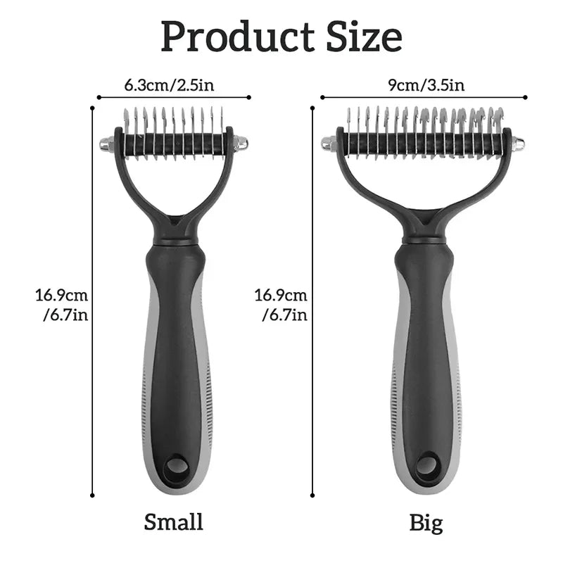 Dog Cat Hair Removal Comb Pet Long Hair Short Hair Pet Grooming Care Brush Trimming Dematting Brush Dog Pet Grooming Equipment Leedoar