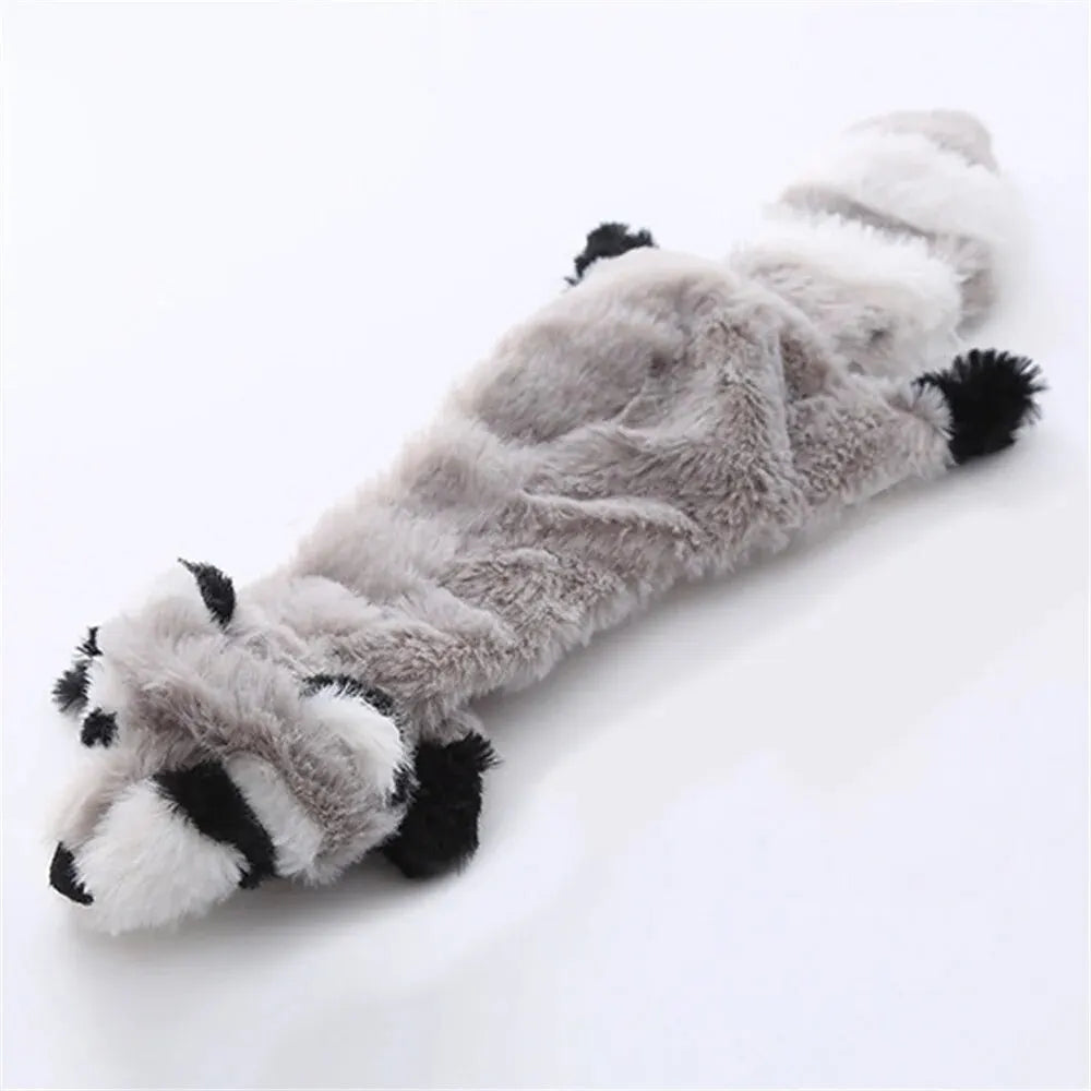 Dog Chew Toys Squeaker Squeaky Pet Dog Plush Toys Stuffingless Fox Fur Toys For Small Medium Large Dog Pets Supplies 1PC Leedoar