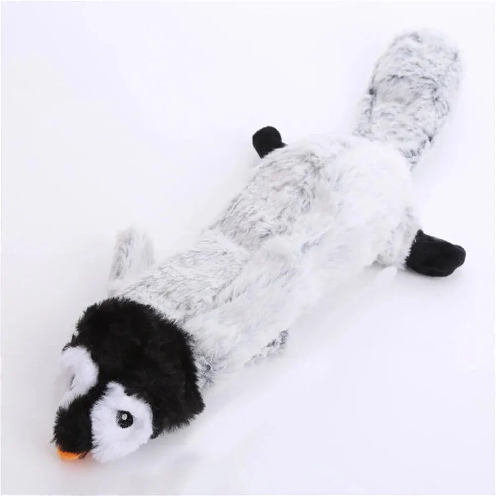 Dog Chew Toys Squeaker Squeaky Pet Dog Plush Toys Stuffingless Fox Fur Toys For Small Medium Large Dog Pets Supplies 1PC Leedoar