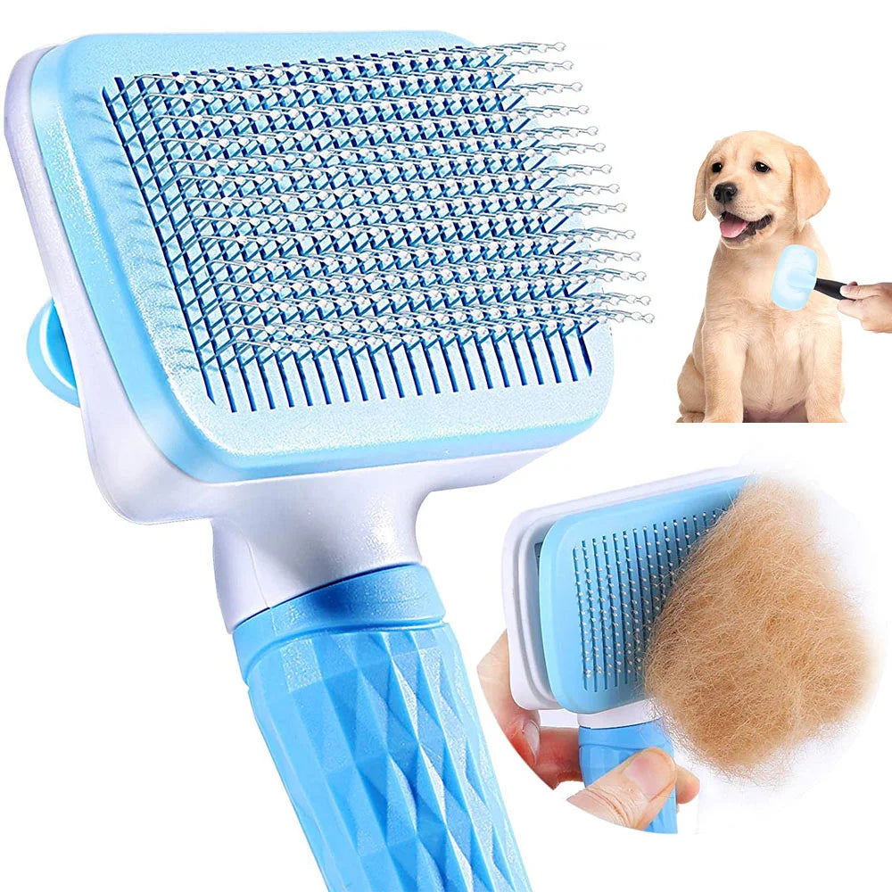 Dog Hair Remover Brush Cat Dog Hair Grooming And Care Comb For Long Hair Dog Pet Removes Hairs Cleaning Bath Brush Dog Supplies Leedoar