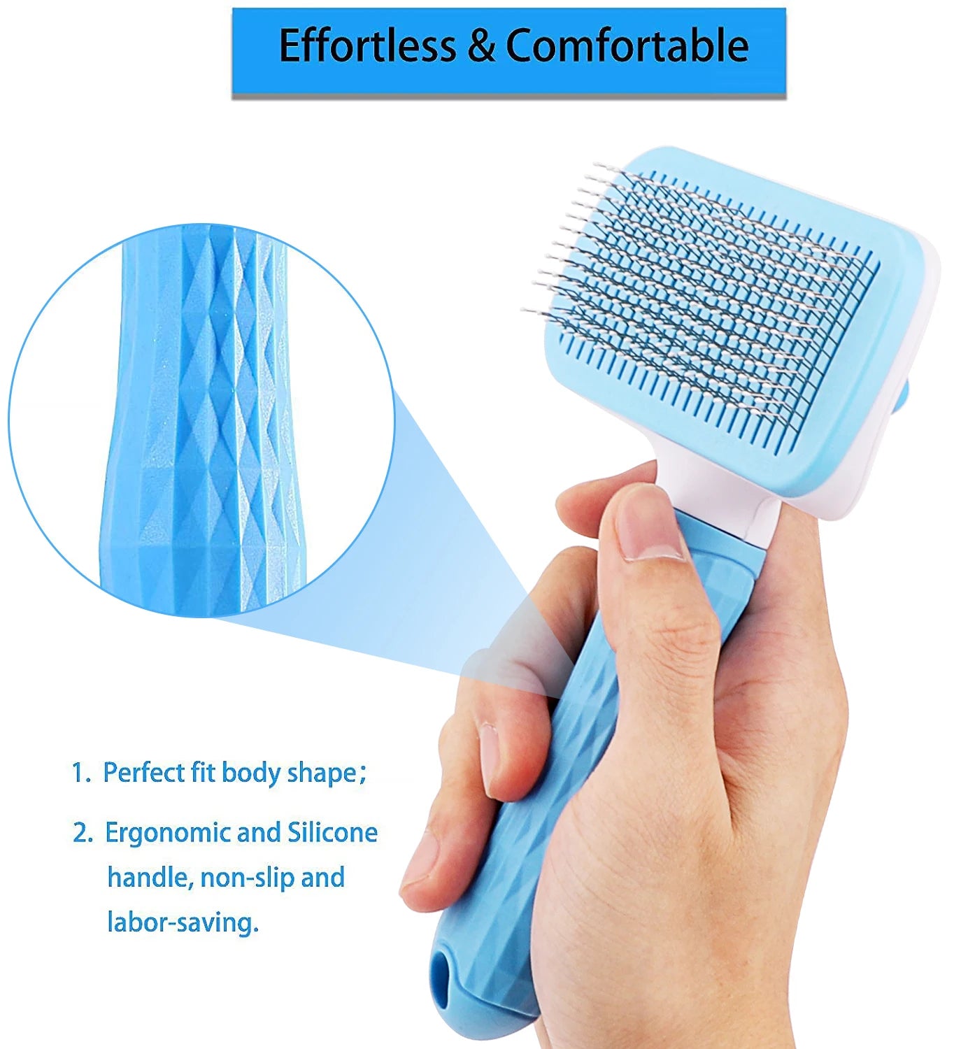 Dog Hair Remover Brush Cat Dog Hair Grooming And Care Comb For Long Hair Dog Pet Removes Hairs Cleaning Bath Brush Dog Supplies Leedoar