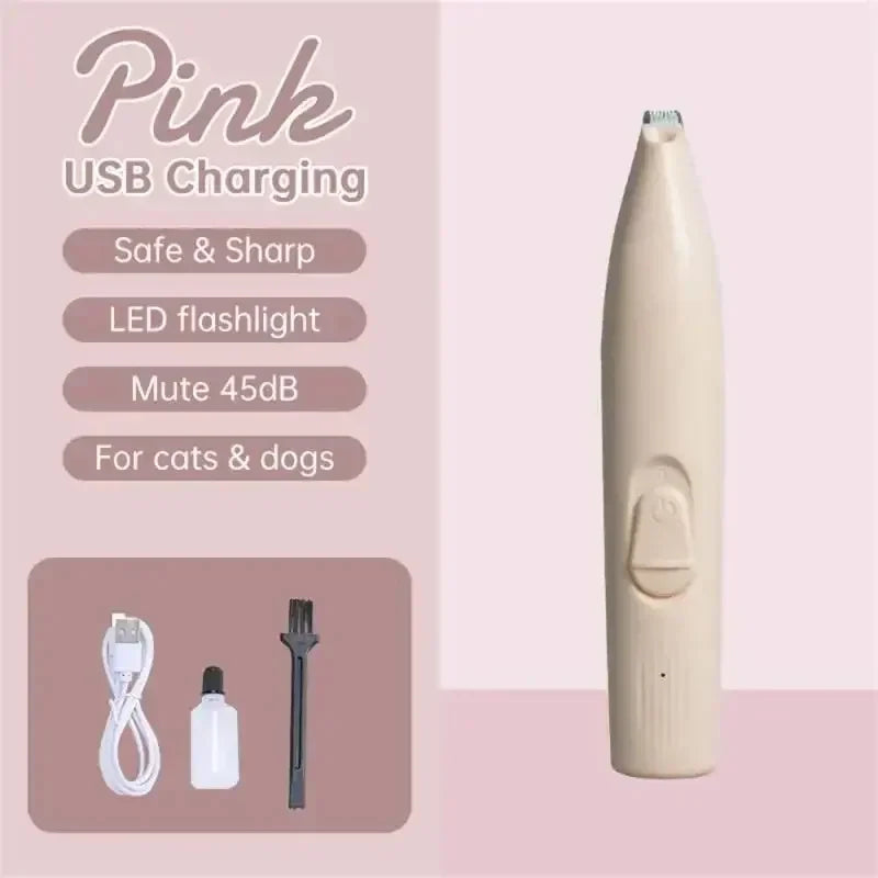 Dog Hair Trimmer Electric Dog Cutter Professional Pet Foot Hair Trimmer Cat Grooming Hairdresser Scissors Butt Ear Pedicator Dog