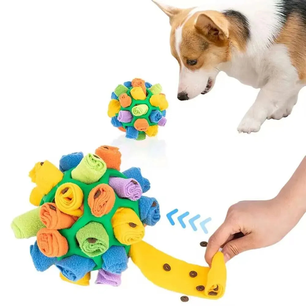 Dog Toy Snuffle Ball for Dogs Training the Sense of Smell Portable Interactive Snuffle Ball for Pet Foraging Instinct Training