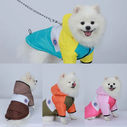 Dog Winter Pet Cotton Jacket Outfit Warm pet Clothes Puppy Coat For Small Medium Dogs Cats Chihuahua Bulldog Maltese Clothing Leedoar