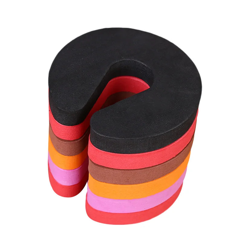 Door Stoppers Kids Children Protection EVA C Shape Door Stopper Baby Safety Protect Door Stop Jammer Soft Foam Door Clip Leedoar