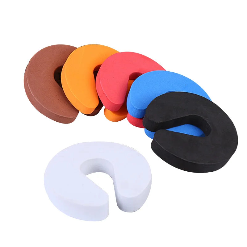 Door Stoppers Kids Children Protection EVA C Shape Door Stopper Baby Safety Protect Door Stop Jammer Soft Foam Door Clip Leedoar