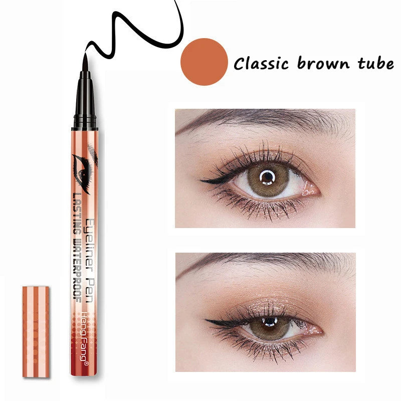 Double-head Waterproof Liquid Eyeliner Quick Drying Star Butterfly Heart Stamp Liner Pen 2 In 1 Long Lasting Eye Makeup Cosmetic Leedoar