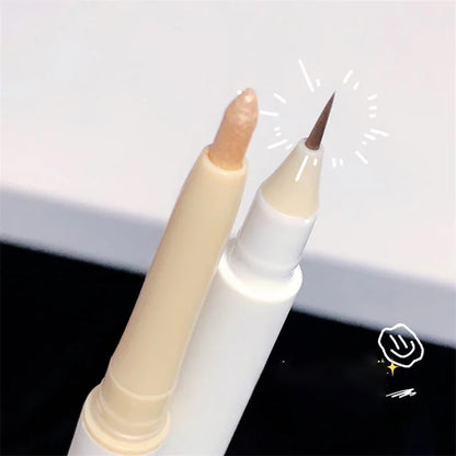 Double-headed Long-lasting Lying Silkworm Pen Pearlescent Matte Glitter Brighten Contouring Shiny Eye Shadow Eyeliner Cosmetics Leedoar