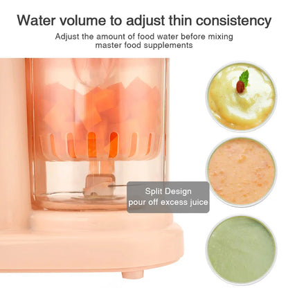 Dr.isla Multifunctional Baby Food Maker Supplementary Food Processor Kids Food Mill Steaming Stirring Warming Cooking Machine Leedoar