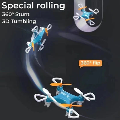 Drone Mini Remote Control Aircraft New Children's Toy Micro Aircraft Fixed Height Quadcopter Leedoar