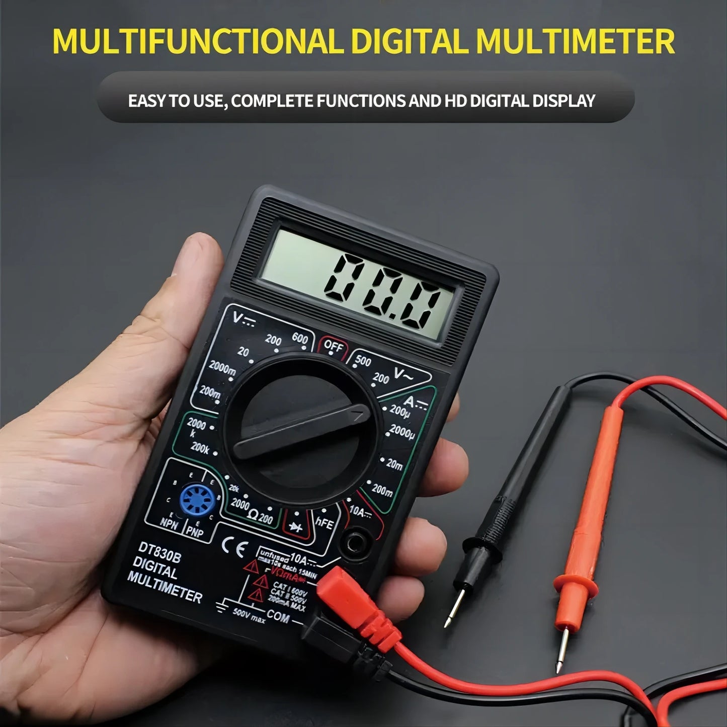 Dt830b Digital Multi Meter Mini Universal Handheld Multi Meter Electrical Instrument Leedoar