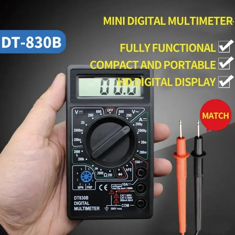 Dt830b Digital Multi Meter Mini Universal Handheld Multi Meter Electrical Instrument Leedoar