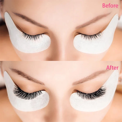 Dual Color Handle Curling Eyelash Clip Artificial Eyelash Assistant Eyebrow Trimmer Steel Needle Portable Leedoar