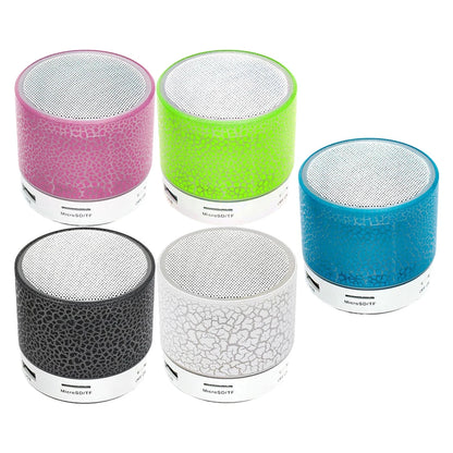 Mini alto-falante Bluetooth durável, alto-falante sem fio, LED colorido, cartão TF, subwoofer USB, coluna de som de música MP3 portátil para PC, telefone