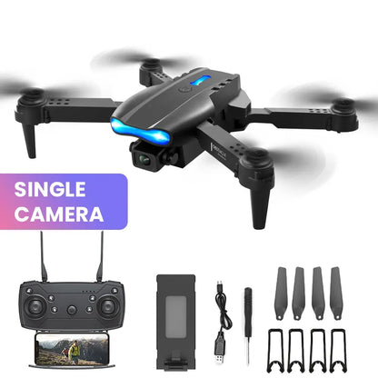 E99 K3 Pro HD 4k Drone Camera High Hold Mode Foldable Mini RC WIFI Aerial Photography Quadcopter Toys Helicopter Leedoar