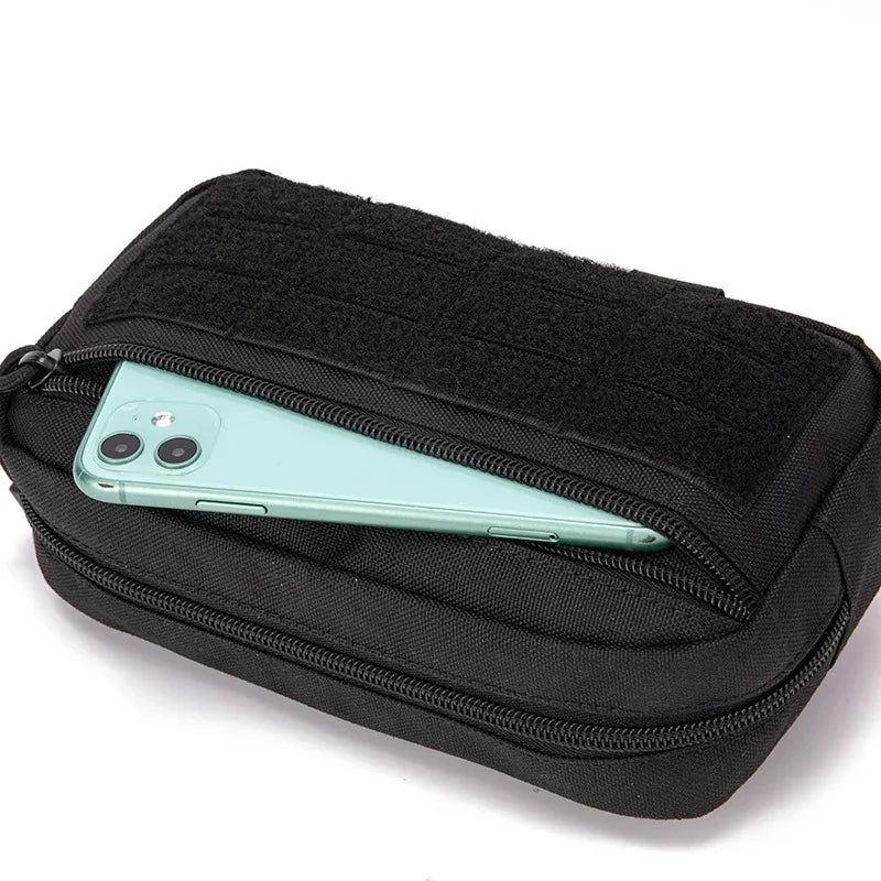 Riñonera táctica EDC Molle, compacta, para uso en exteriores, para uso en exteriores, bolsas médicas, fundas para teléfono, accesorios de caza 